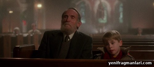 10 Iconic Home Alone Movie Moments 4 Kevin at church with Old Man Marley