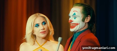Lady Gaga and Joaquin Phoenix in 'Joker: Folie a Deux' (2024).