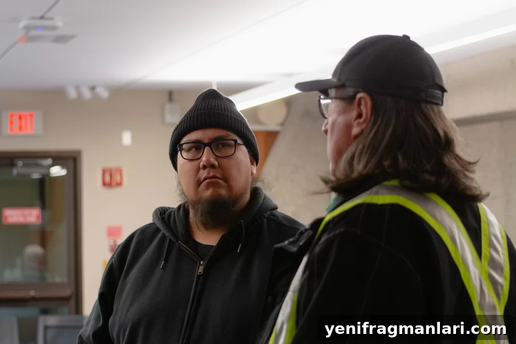 #skoden Filmmaker Damien Eagle Bear with Mark Brave Rock | Photo credit: Arnell Tailfeathers
