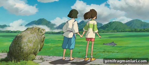 Chihiro leaving the spirit world