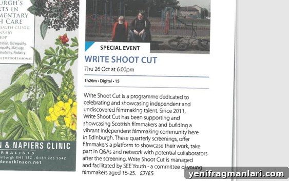 Why Closing Edinburgh Filmhouse and the Film Festival Matters 4 A still from the short film ‘Backbone’ used in a Filmhouse programme