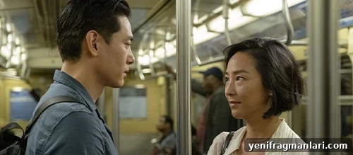 Past Lives (2023) Review: A Tender, Haunting Love Story 2 Poster image from the film Past Lives showing two characters in split-frame