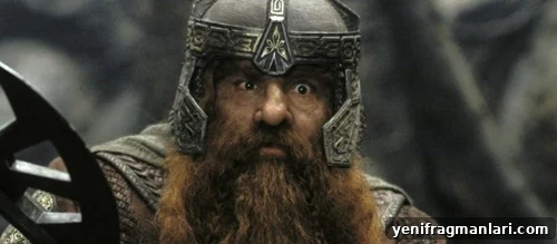 Gimli being tossed into battle