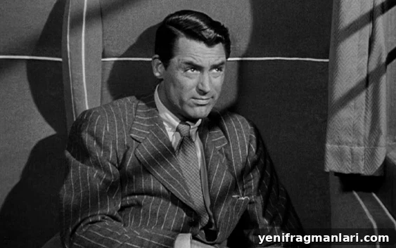 Alfred Hitchcock and Cary Grant: Iconic Film Collaborations 2 Cary Grant and Joan Fontaine in Suspicion