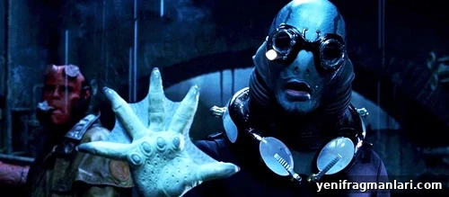 Hellboy characters Abe Sapien and Hellboy