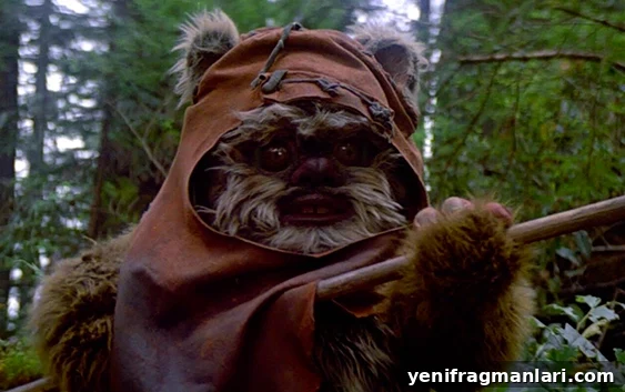 Ewoks fighting the Empire
