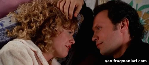 10 Iconic When Harry Met Sally Moments 10 Big-haired Meg Ryan (left) cries on her bed with Billy Crystal.