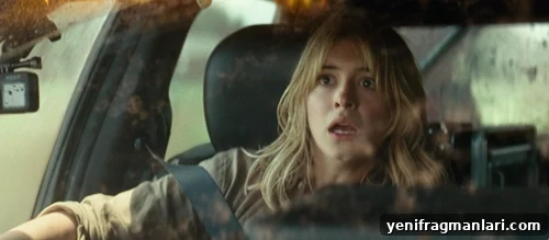 Twisters (2024) Review: Sequel's Thrills and Flaws 2 Daisy Edgar-Jones pushes back in her car seat at the sight of something scary off-screen. Film still.
