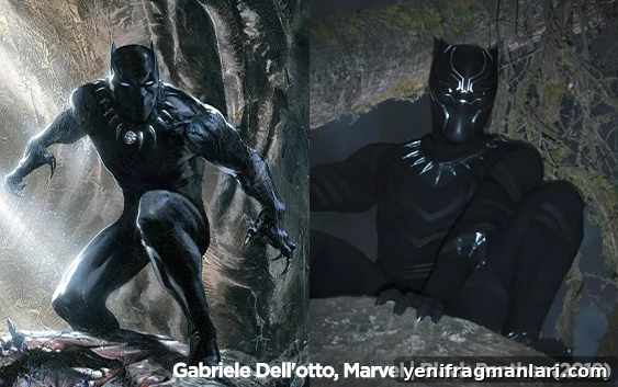 Top 10 Iconic Live-Action Superhero Suits 3 Marvel comics Black Panther side-by-side with the MCU version from the 2018 movie.