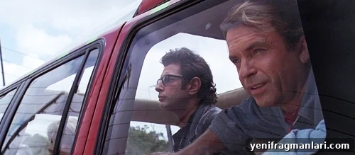 10 Iconic Dr. Alan Grant Moments from Jurassic Park 5 Jeff Goldblum and Sam Neill in 1993 blockbuster feature film 'Jurassic Park'.