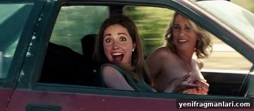10 Unforgettable Bridesmaid Moments That Stole the Show 11 Rose Byrne and topless Kristen Wiig in a car in Paul Feig 2011 comedy film 'Bridesmaids'.