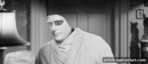 A still from the 1942 Universal Monsters movie 'Invisible Agent'.