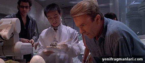 Dr Wu bred velociraptors? Jeff Goldblum, BD Wong and Sam Neill in 'Jurassic Park' (1993).