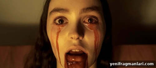 Nosferatu (2024) Movie Review: A Dark, Modern Reawakening 2 Lily-Rose Depp with blood coming from her eyes and mouth in 2024 horror film 'Nosferatu'.